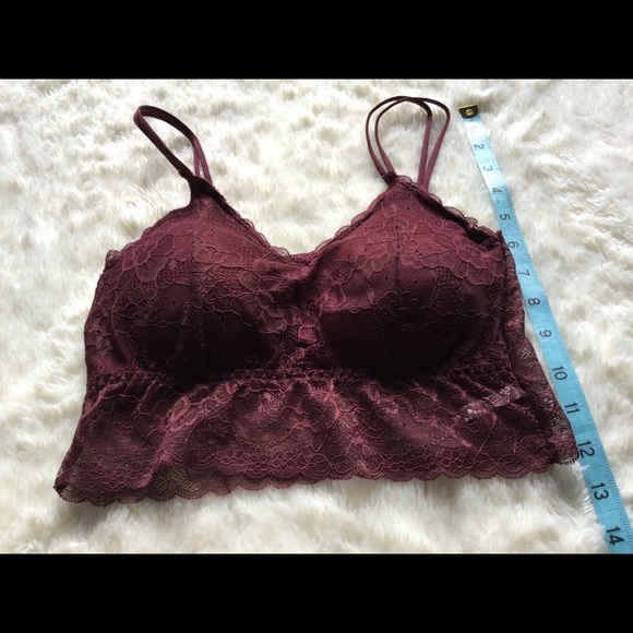 ♥️Body Frosting♥️ | Longline Lace Bralette - Berry - Picture 8 of 13